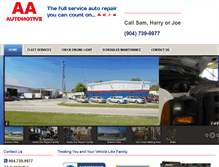 Tablet Screenshot of aaautomotiveonline.com